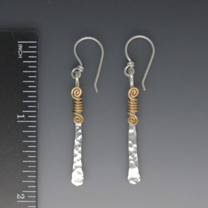 Silver and Gold Earrings, ersg-830