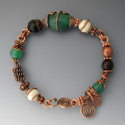 Copper Aventurine Bracelet, brc-41