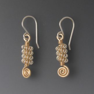 Silver & Gold Earrings, ersg-810