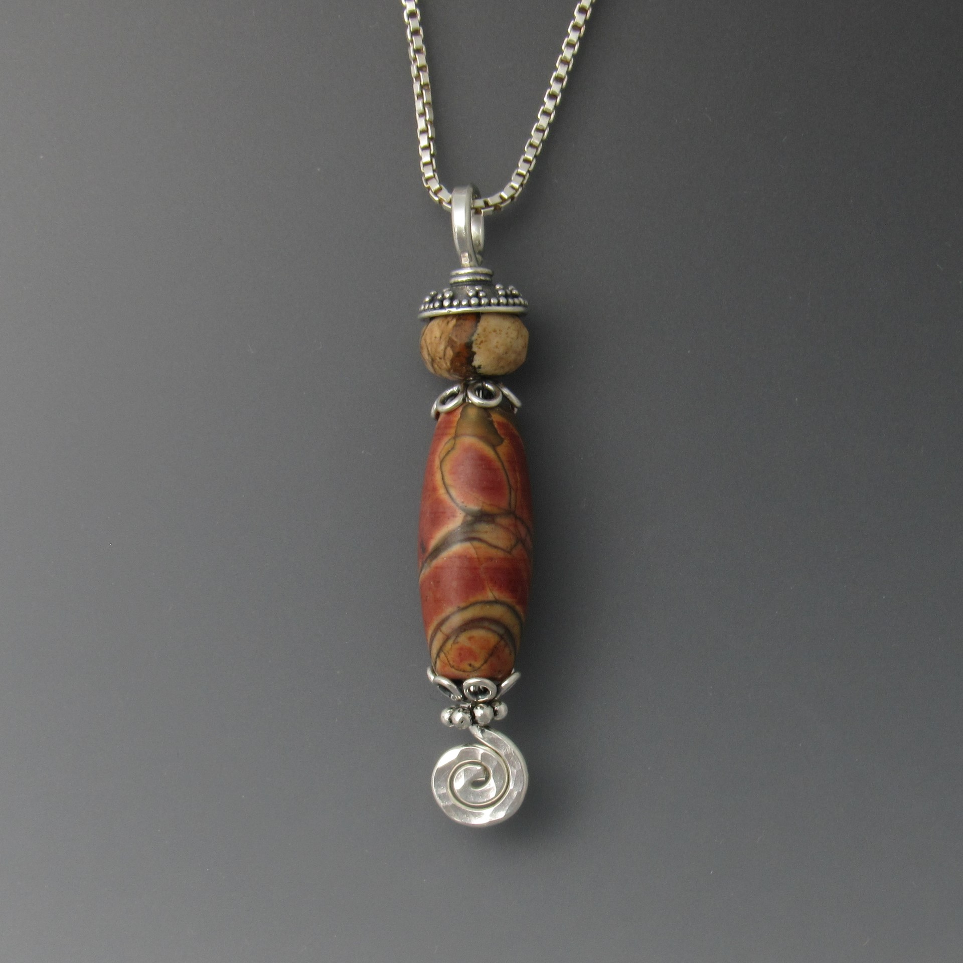 Red creek jasper deals pendant