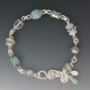 Aquamarine Moonstone Bracelet, brs-99