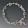Aquamarine Moonstone Bracelet, brs-99
