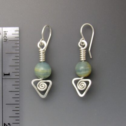 Blue Argentinian Calcite Earrings, ers-470