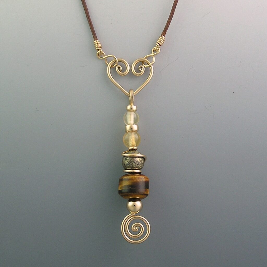 Gold Tiger Eye Necklace